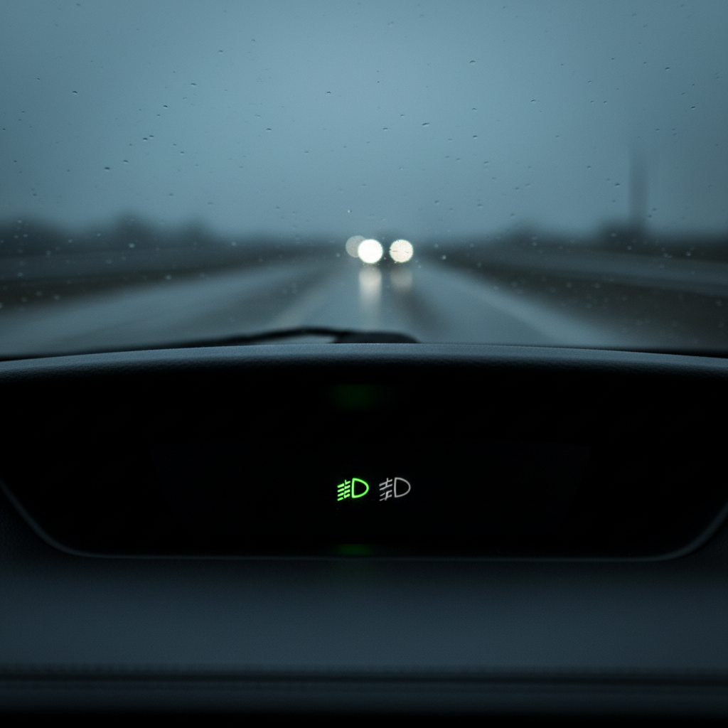 Mida tähendab päevatulede märk auto armatuurlaual?