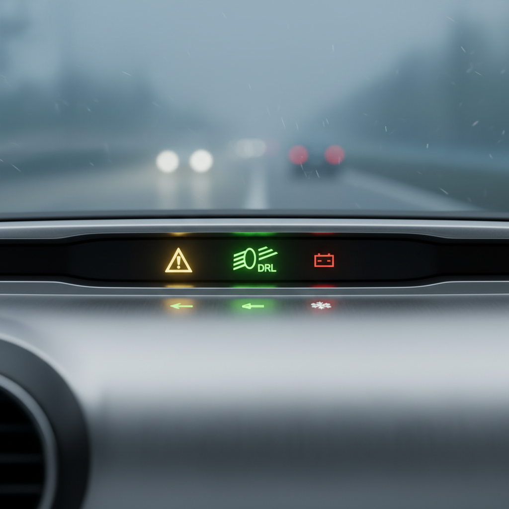 Päevatulede märk armatuurlaual: mida see tähendab?